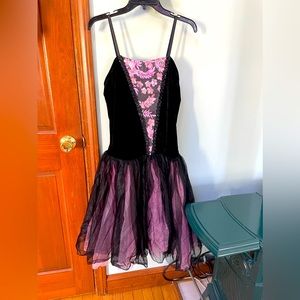 NWOT Dansco Pink & Blk Halloween Dance Tutu Ballet Costume Size Large & Size XL